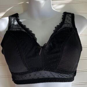 Rhonda Shear Black Pin Up Lace Bra